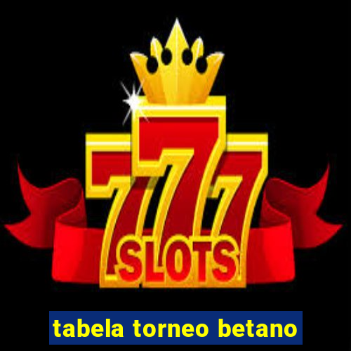 tabela torneo betano